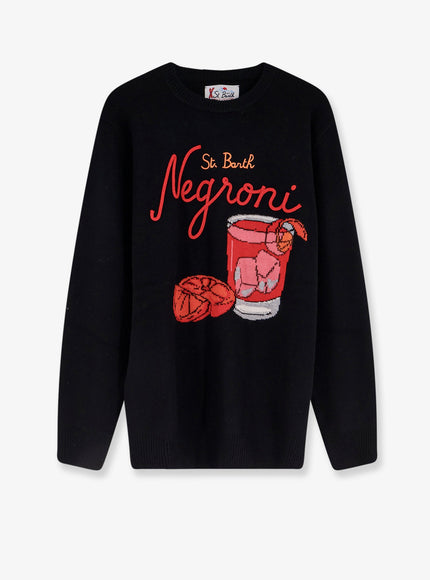 Mc2 Saint Barth Heron Wool Blend Sweater Nero