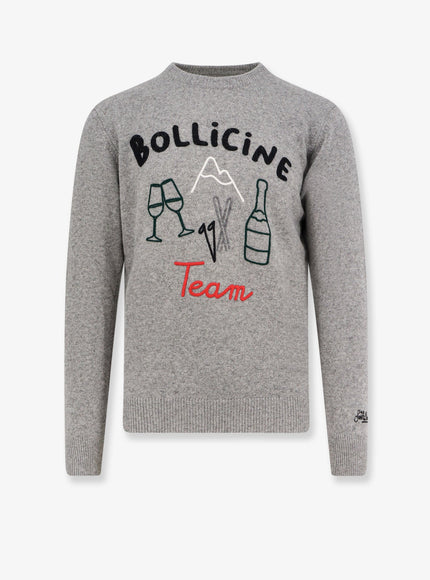 Mc2 Saint Barth Heron Wool Blend Sweater Grigio