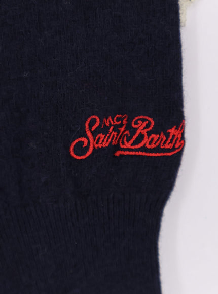 Mc2 Saint Barth Heron Light Sweater With Yuppies I Giovani Di Successo Embroidery