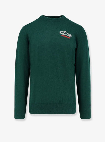 Mc2 Saint Barth Heron Light Embry Wool Blend Sweater Verde