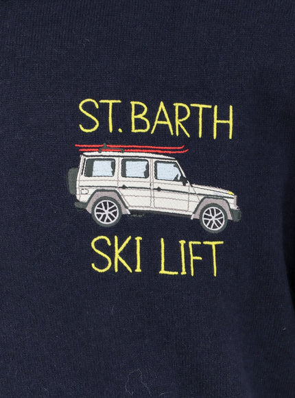 Mc2 Saint Barth Heron Light Embry Wool Blend Sweater