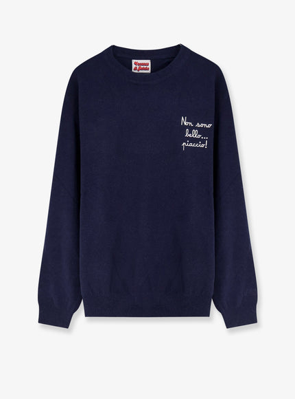 Mc2 Saint Barth Heron Light Embry Wool Blend Sweater Blu Navy