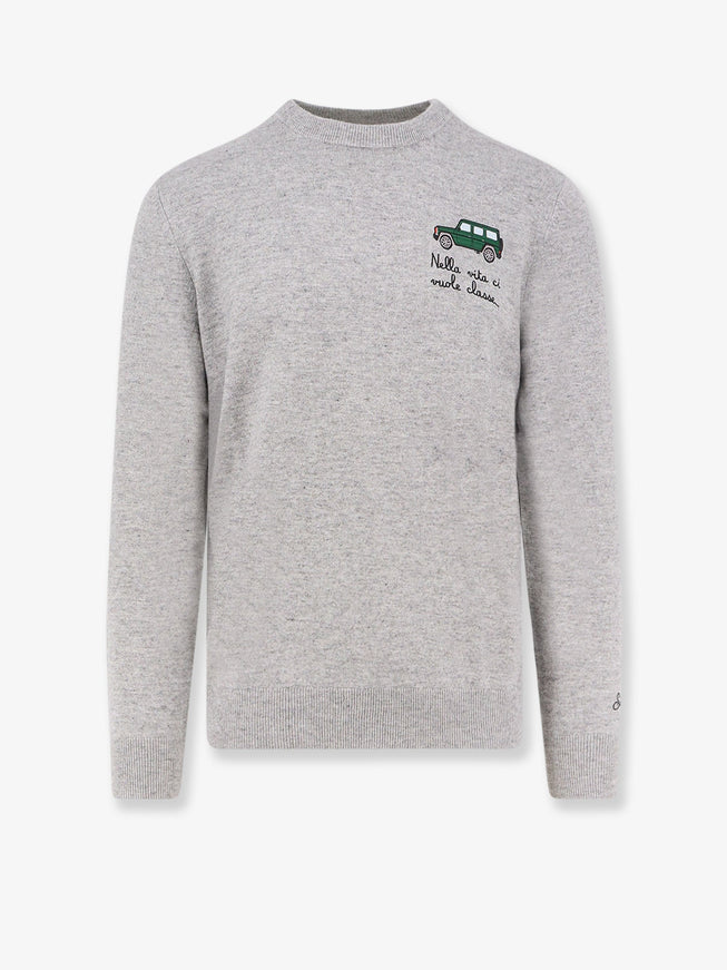 Mc2 Saint Barth Heron Light Embry Wool Blend Sweater Grigio