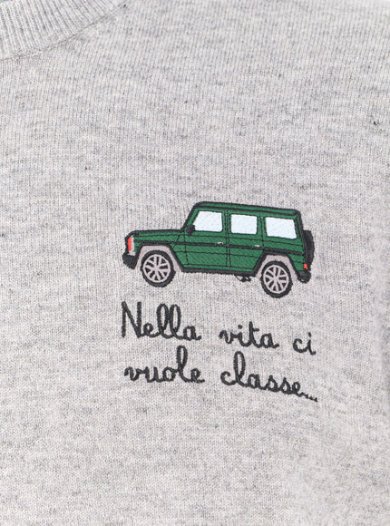 Mc2 Saint Barth Heron Light Embry Wool Blend Sweater