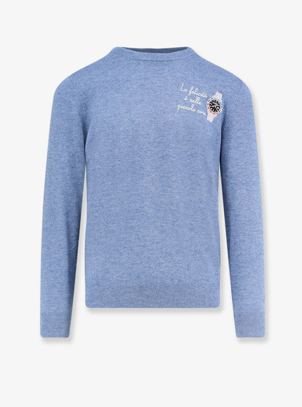 Mc2 Saint Barth Heron Light Embry Wool Blend Sweater Turchese