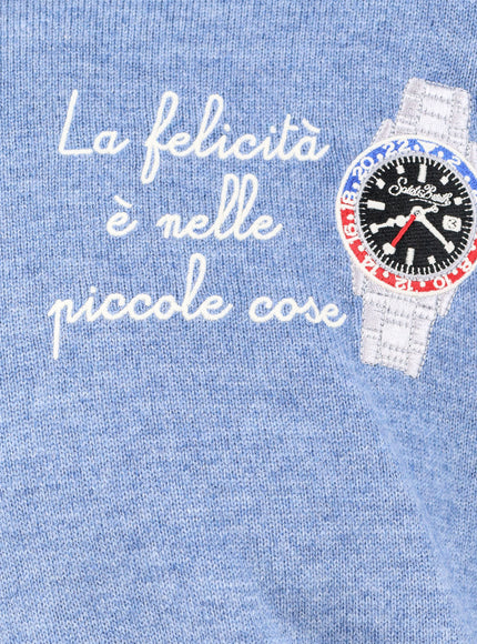 Mc2 Saint Barth Heron Light Embry Wool Blend Sweater