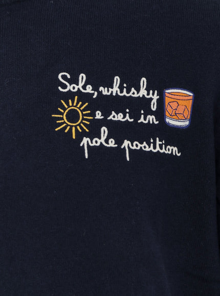 Mc2 Saint Barth Heron Light Embry Wool Blend Sweater