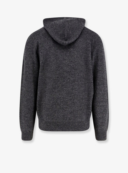 Mc2 Saint Barth Jack Wool Sweatshirt With Front Logo Inlay