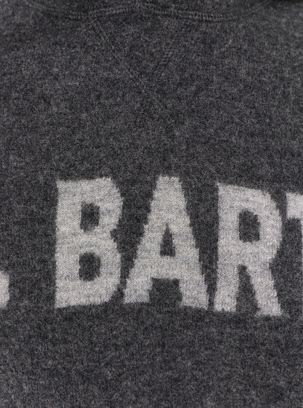 Mc2 Saint Barth Jack Wool Sweatshirt With Front Logo Inlay