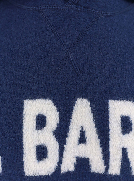 Mc2 Saint Barth Jack Wool Sweatshirt With Front Logo Inlay