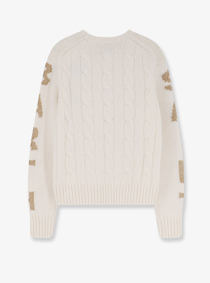 Mc2 Saint Barth Malmo Wool Blend Cable Knit Sweater