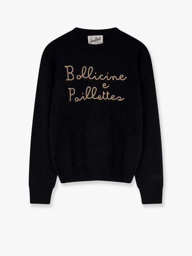 Mc2 Saint Barth New Queen Wool Blend Sweater Grigio