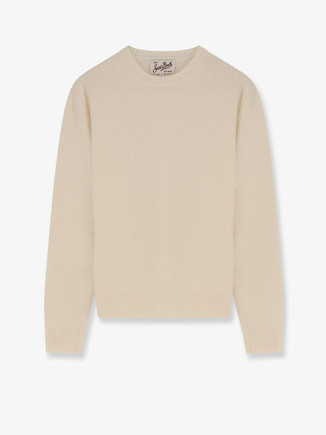 Mc2 Saint Barth Sorbonne Wool Sweater Off White