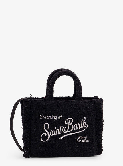 Mc2 Saint Barth Vanity Crossbody Bag With Embroidered Logo On The Front Uni Nero