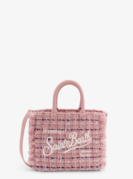 Mc2 Saint Barth Vanity Crossbody Bag With Embroidered Logo On The Front Uni Rosa