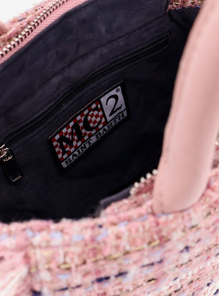Mc2 Saint Barth Vanity Crossbody Bag With Embroidered Logo On The Front
