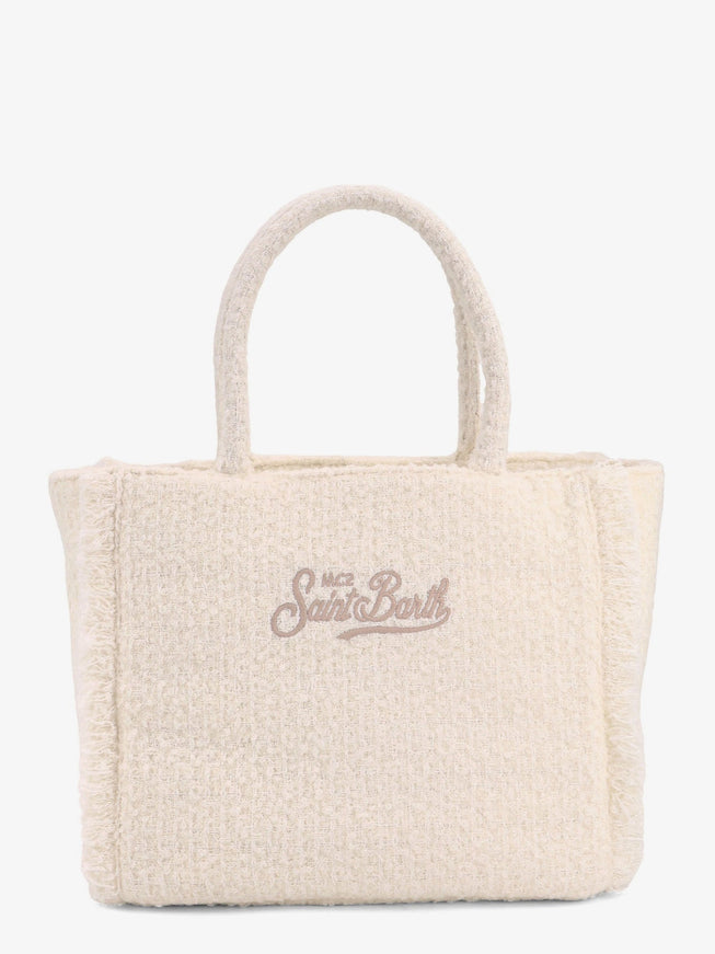 Mc2 Saint Barth Vanity Tweed Wool Blend Shoulder Bag