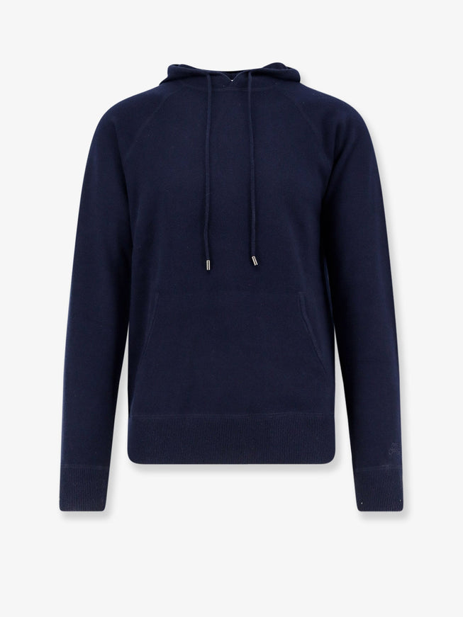 Mc2 Saint Barth Willbur Wool Hooded Sweater Night Blue