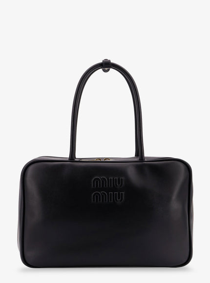 Miu Miu Arcadie Softy Leather Handbag Uni Nero