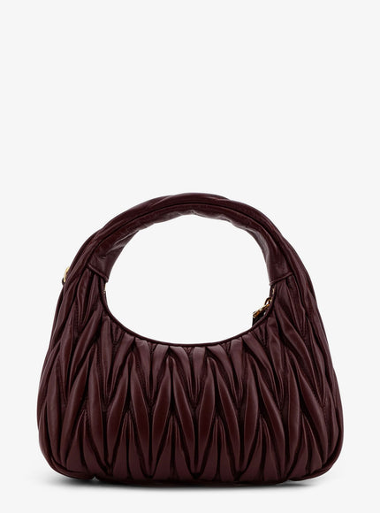 Miu Miu Wander Matelassé Suede Shoulder Bag