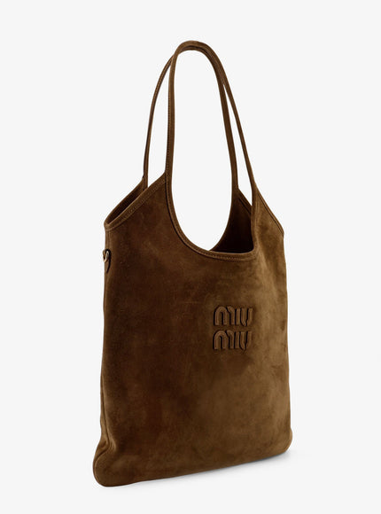 Miu Miu Ivy Suede Shoulder Bag
