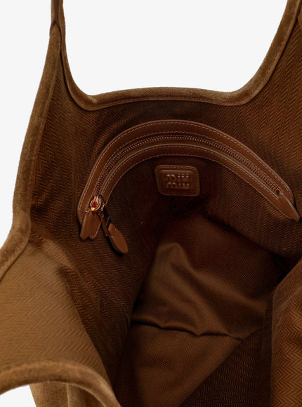 Miu Miu Ivy Suede Shoulder Bag