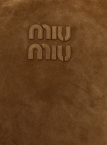 Miu Miu Ivy Suede Shoulder Bag