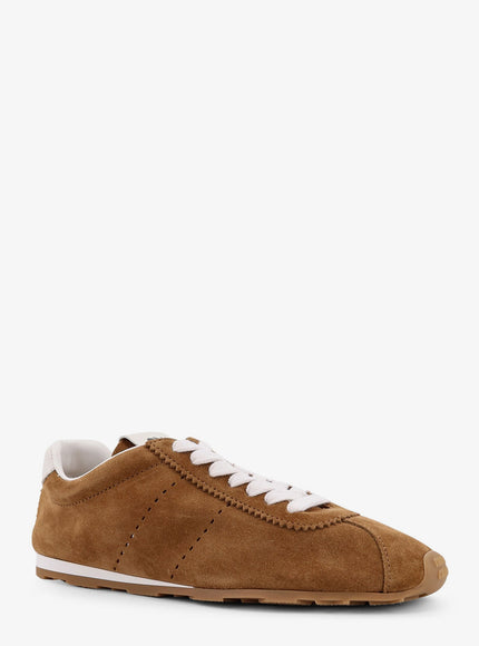 Miu Miu Plume Low-Top Leather Sneakers