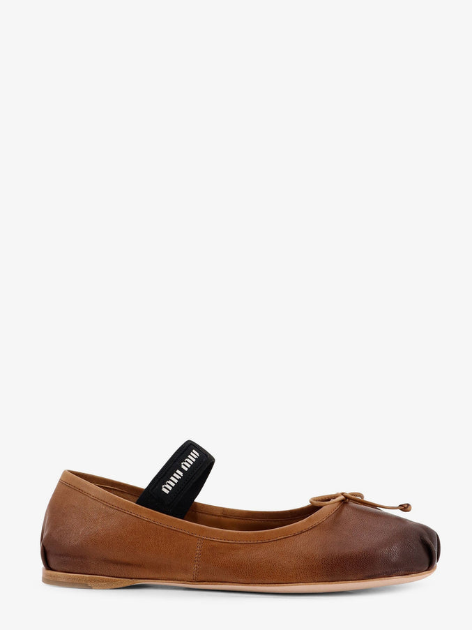 Miu Miu Leather Ballerinas One Color