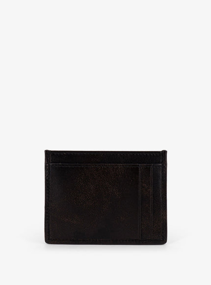 Miu Miu Quilted Leather Card Holder With Metal Lettering Logo