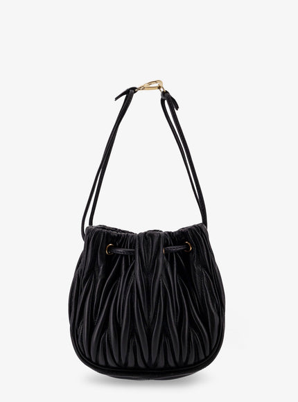 Miu Miu Matelassé Leather Bucket Bag