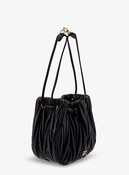 Miu Miu Matelassé Leather Bucket Bag