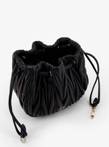 Miu Miu Matelassé Leather Bucket Bag