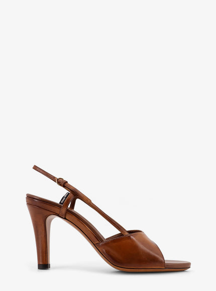 Miu Miu Vintage Leather Sandals Cognac