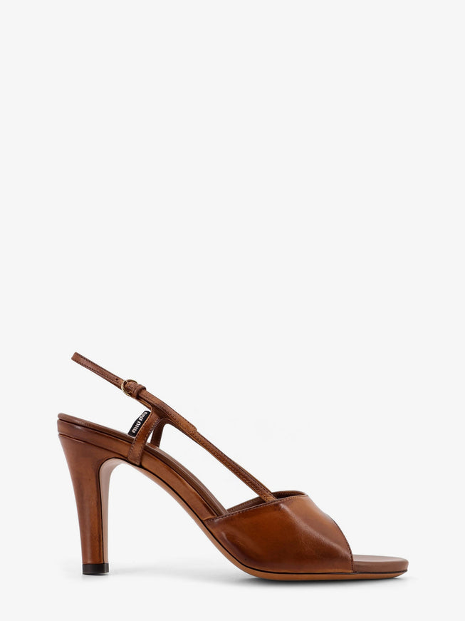 Miu Miu Vintage Leather Sandals Cognac