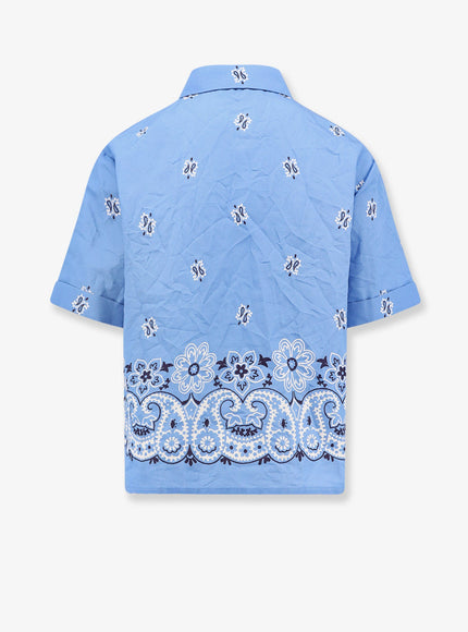 Miu Miu Bandana Cotton And Linen Shirt
