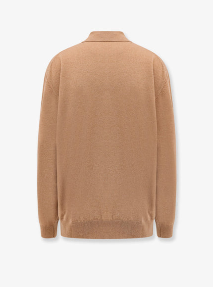 Miu Miu Cashmere Polo Shirt With Miu Miu Embroidery