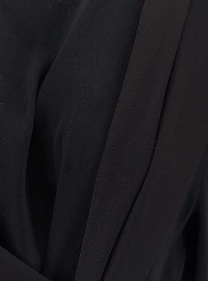 Mm6 Maison Margiela Long Jersey Dress With Satin Inserts