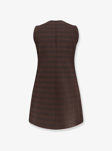 Mm6 Maison Margiela Wool Blend Short Dress