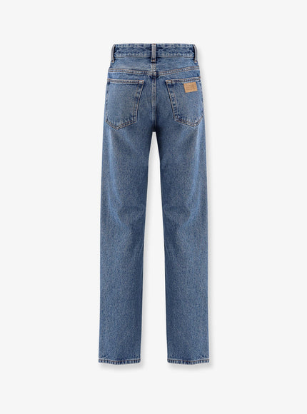 Mm6 Maison Margiela Straight Leg Jeans With Reverse Pockets