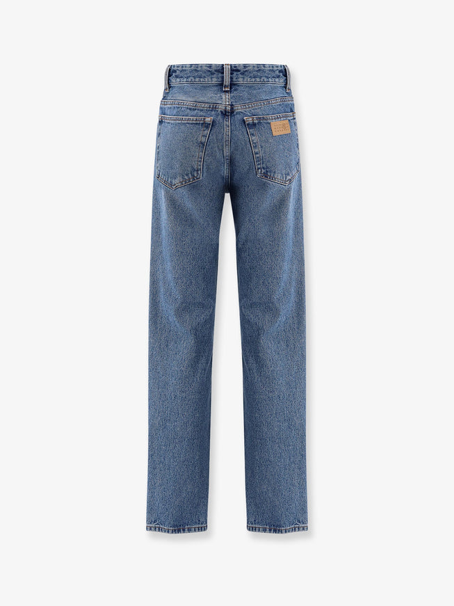 Mm6 Maison Margiela Straight Leg Jeans With Reverse Pockets