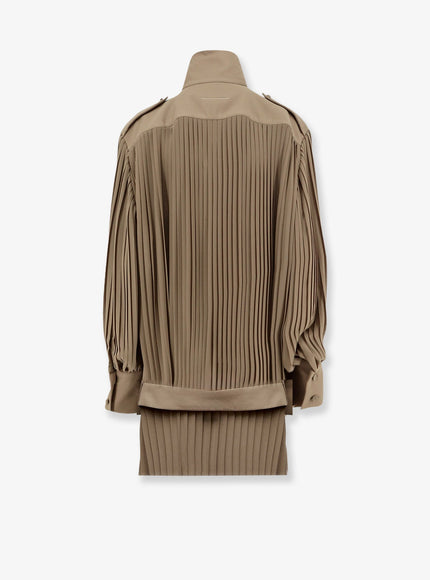 Mm6 Maison Margiela Pleated Dress With Belt