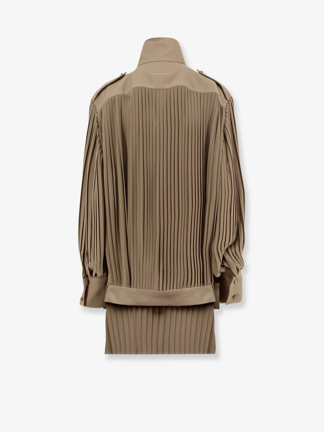 Mm6 Maison Margiela Pleated Dress With Belt