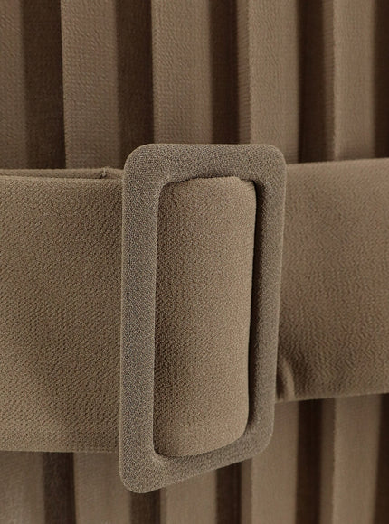 Mm6 Maison Margiela Pleated Dress With Belt