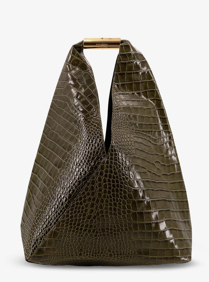 Mm6 Maison Margiela Leather Shoulder Bag Uni Olive Drab