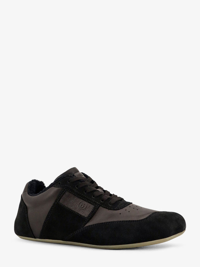 Mm6 Maison Margiela Anatomic Suede And Leather Sneakers