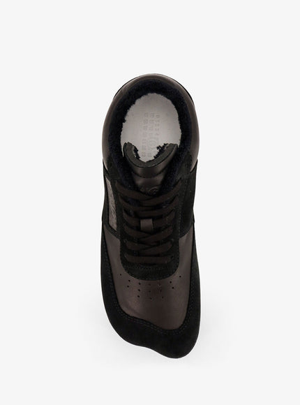 Mm6 Maison Margiela Anatomic Suede And Leather Sneakers