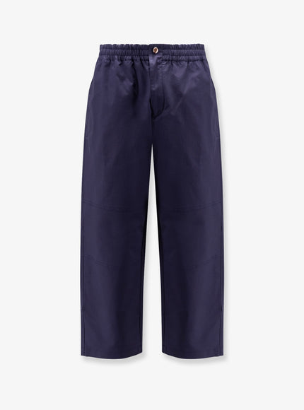 Moncler Genius Moncler X Gilga Farm Designed By Donald Glover Cotton Blend Trousers Blu