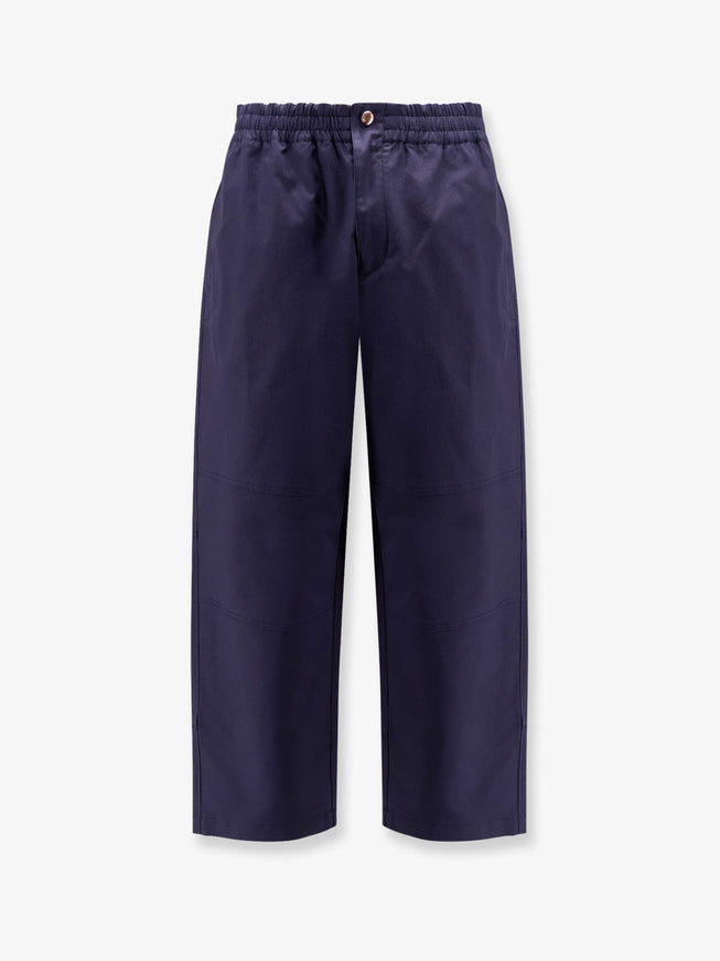 Moncler Genius Moncler X Gilga Farm Designed By Donald Glover Cotton Blend Trousers Blu