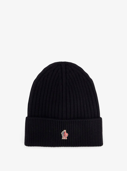 Moncler Grenoble Virgin Wool Hat Uni Nero
